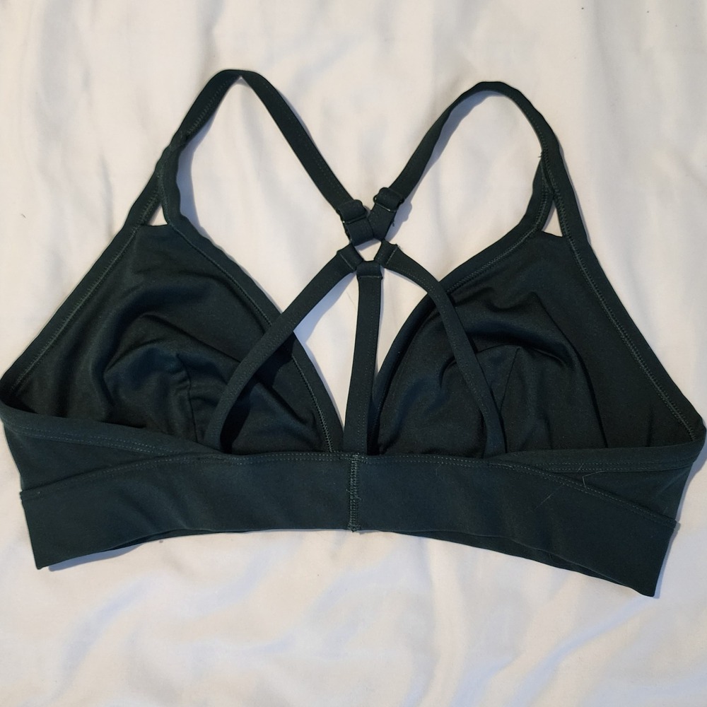 Savage X Fenty XL Forest Green T-Shirt Bralette Triangle Bra Top - Picture 3 of 6